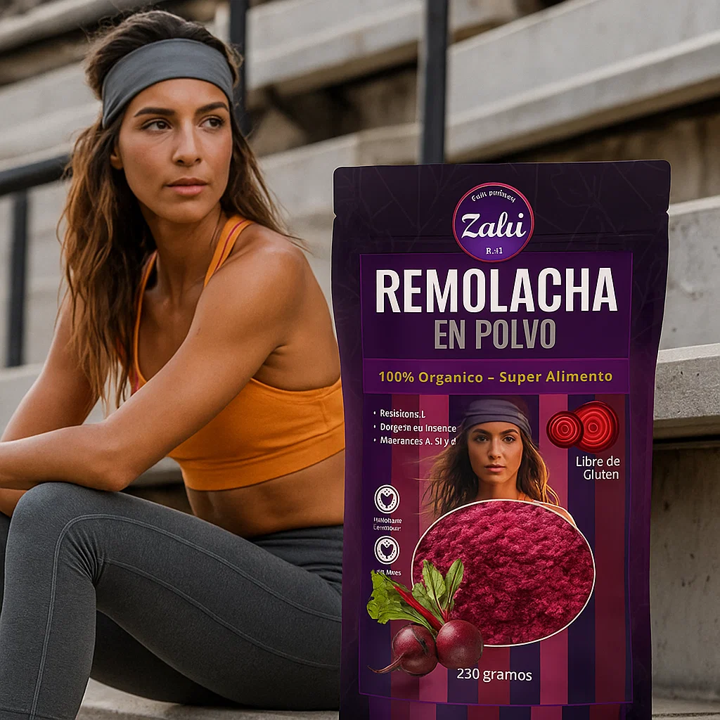 Remolacha en polvo – textura y color